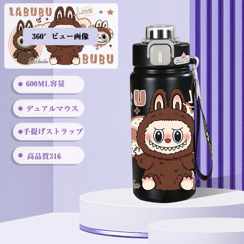 SB20250710-5 LABUBU コップ 304 アニメ 魔法瓶 学生用