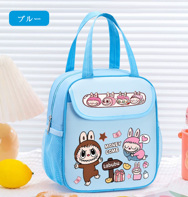 BDB20250710-10 LABUBU 学生用 弁当箱 保温 手提げ