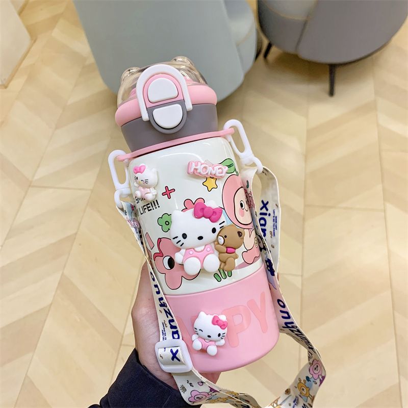 SB20250710-11 子供用 魔法瓶 クロミ 可愛い ストローカップ