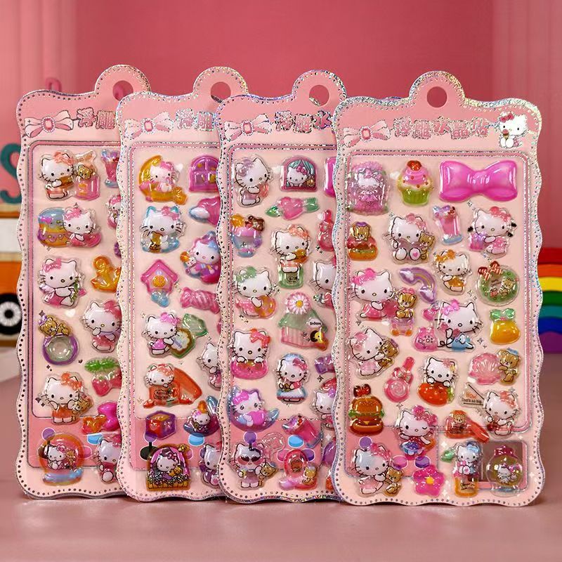 TZ-06子供向けカートゥーンシール きらきら可愛いシール 4枚セット