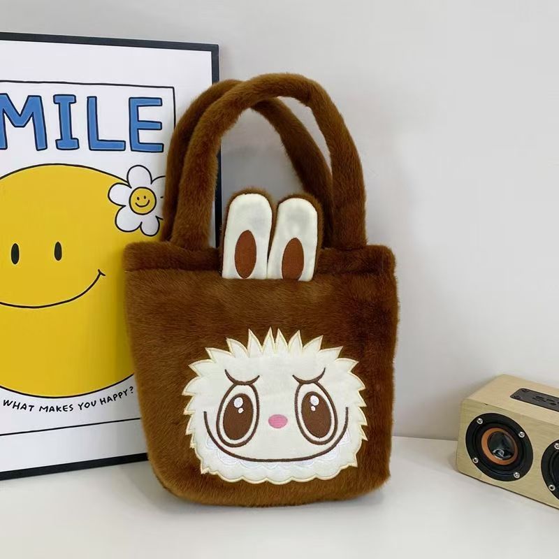 BAG-007 カバン 可愛い ハンドバッグ ウール収納バッグ