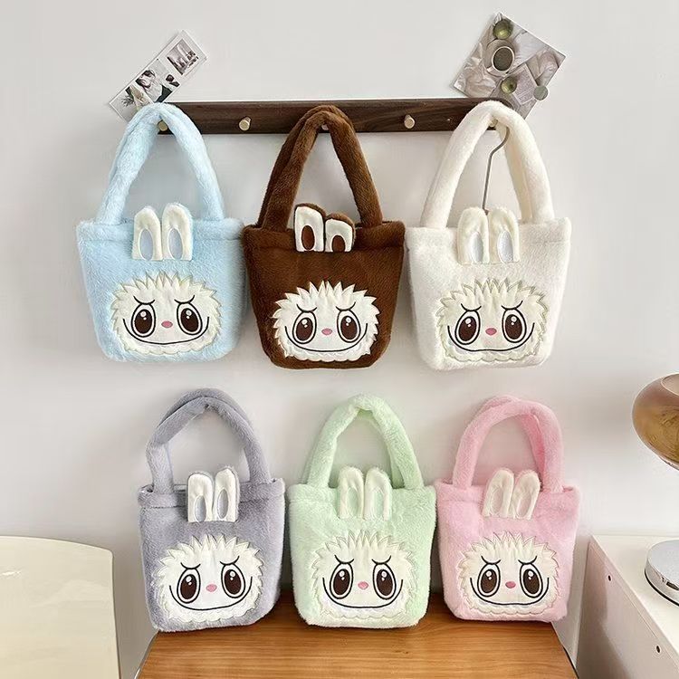 BAG-007 カバン 可愛い ハンドバッグ ウール収納バッグ