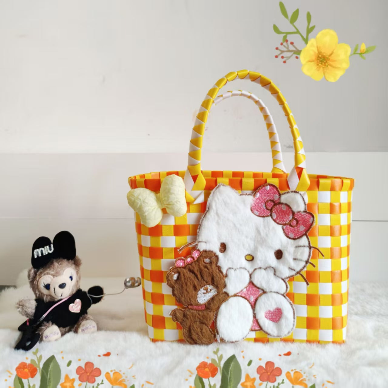 BAG-010 カバン 可愛い 白猫 ハンドバッグ