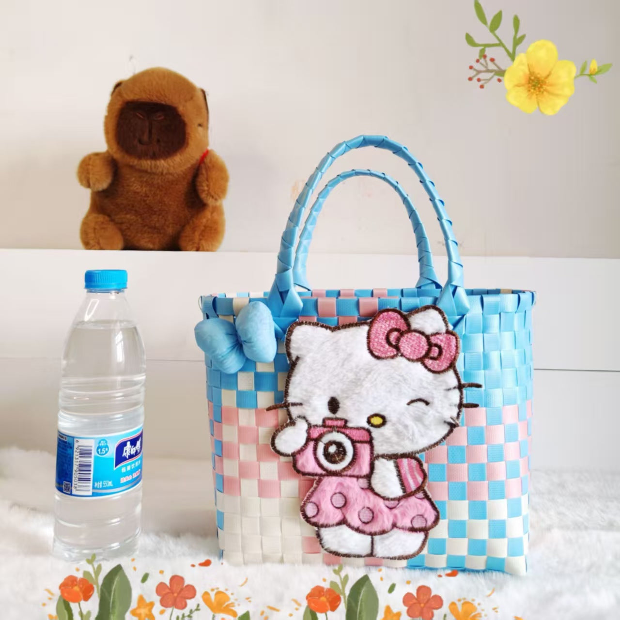 BAG-010 カバン 可愛い 白猫 ハンドバッグ