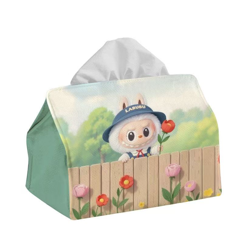 ZJH-001 Labubu ティッシュ箱 可愛い かみぬき 実用的