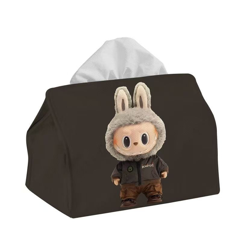 ZJH-001 Labubu ティッシュ箱 可愛い かみぬき 実用的