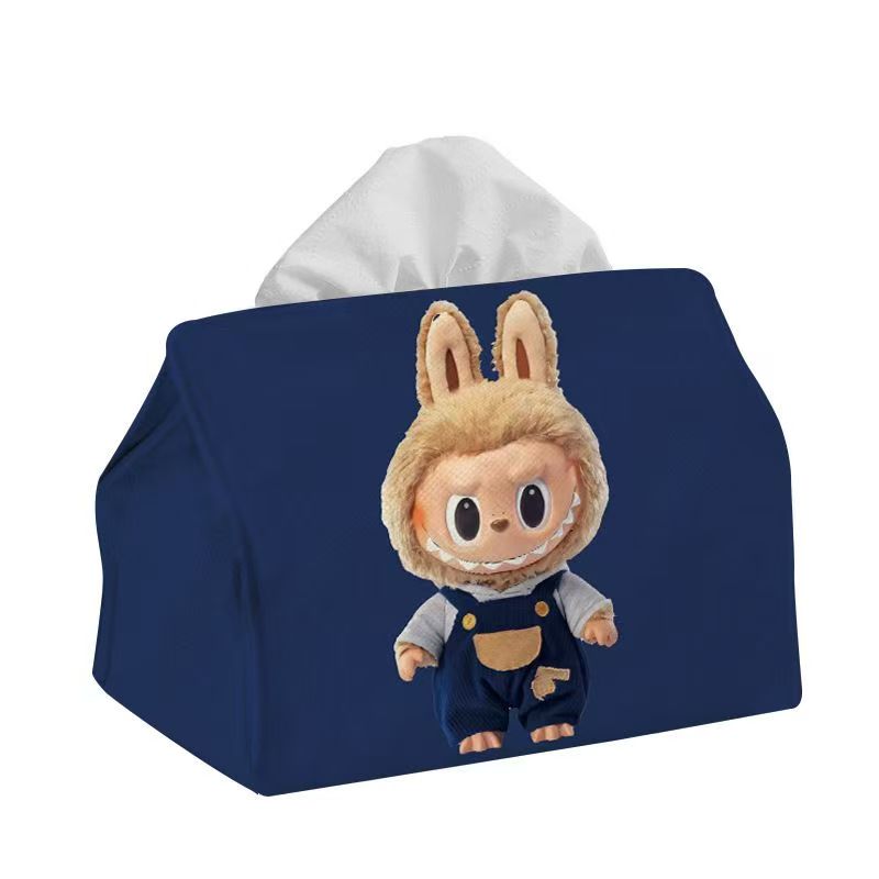ZJH-001 Labubu ティッシュ箱 可愛い かみぬき 実用的