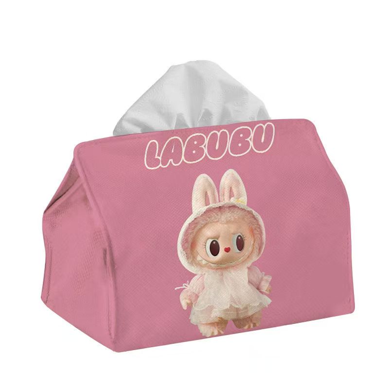 ZJH-001 Labubu ティッシュ箱 可愛い かみぬき 実用的