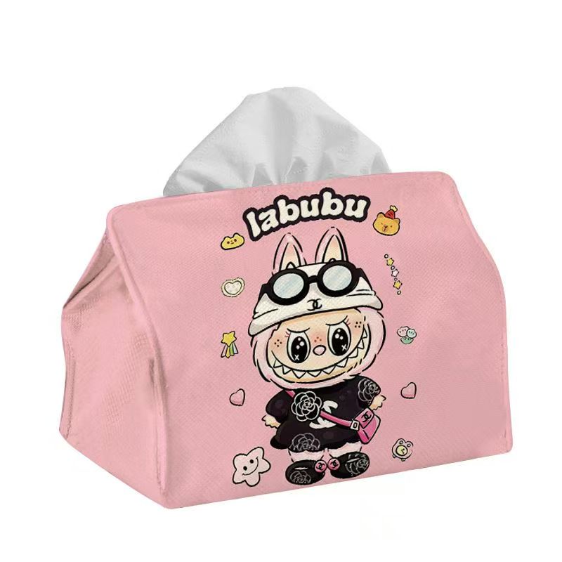 ZJH-001 Labubu ティッシュ箱 可愛い かみぬき 実用的