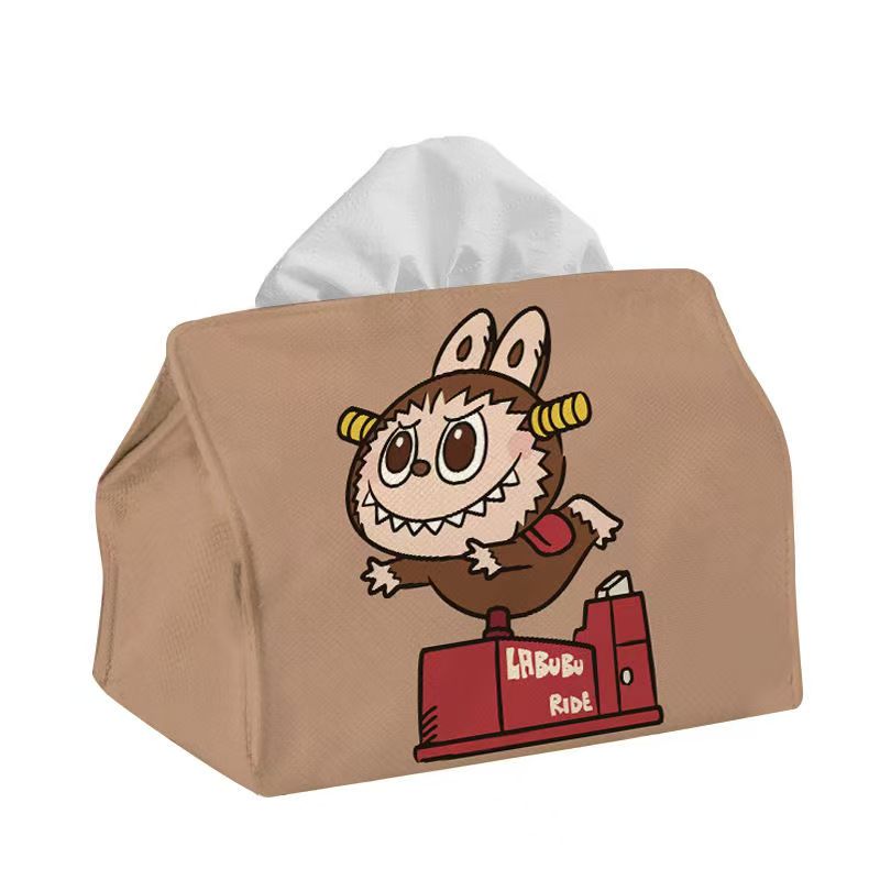 ZJH-001 Labubu ティッシュ箱 可愛い かみぬき 実用的