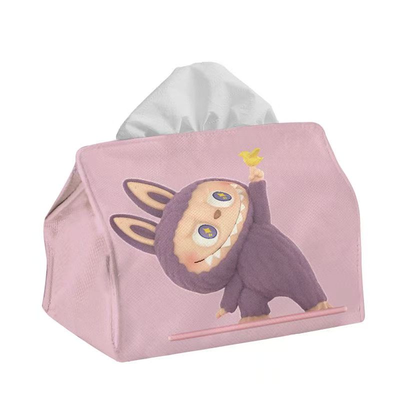ZJH-001 Labubu ティッシュ箱 可愛い かみぬき 実用的