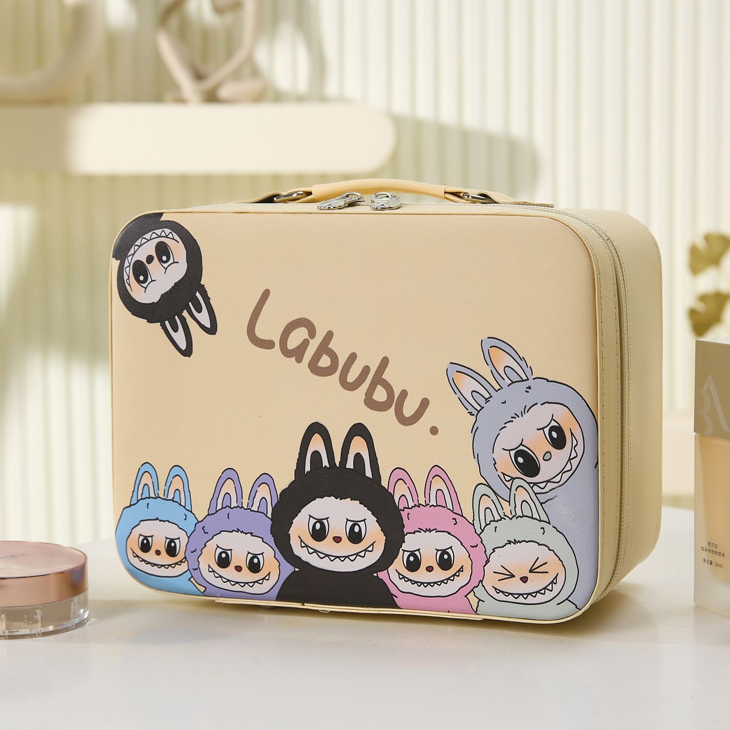 BAG-004 Labubu 化粧箱 可愛い スーツケース 防水 PU