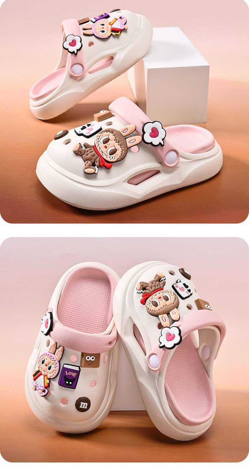 LX-009ラブブ かわいい クロックス 新型涼スリッパ