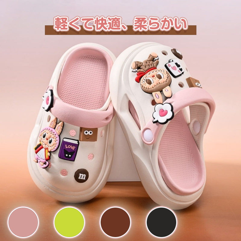 LX-009ラブブ かわいい クロックス 新型涼スリッパ