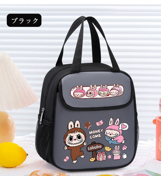 BDB20250710-10 LABUBU 　学生用　弁当箱　保温　手提げ