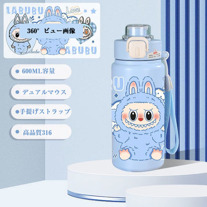 SB20250710-5 LABUBU　コップ　304　アニメ　魔法瓶　学生用