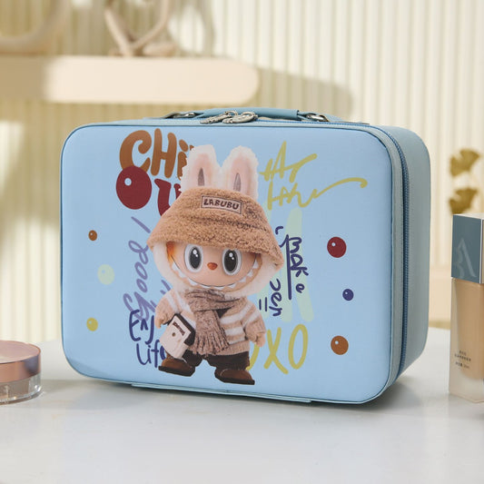 BAG-004 Labubu 化粧箱 可愛い　スーツケース 防水 PU