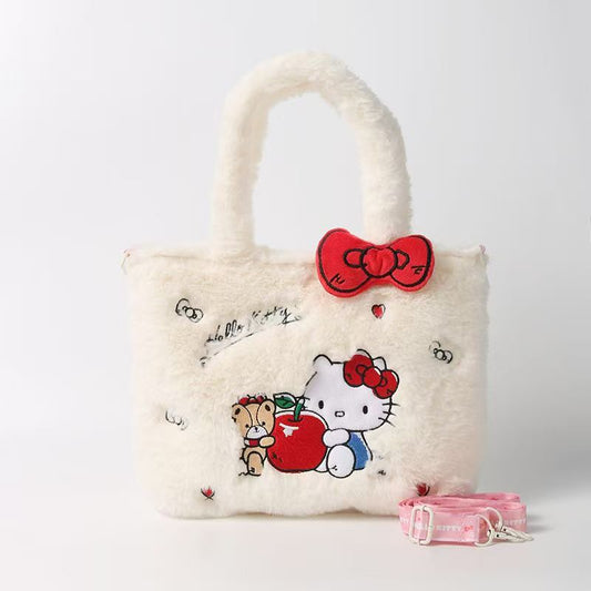 BAG-007 サンリオ　カバン　可愛い　ハンドバッグ ウール収納バッグ