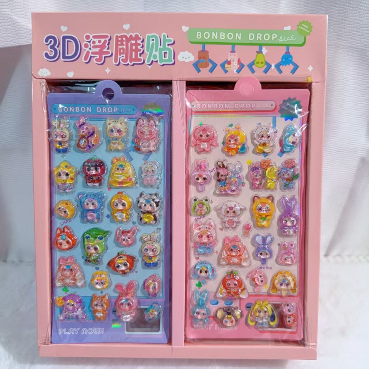 TZ-07 きらきら可愛いシール 24枚セット（1箱）