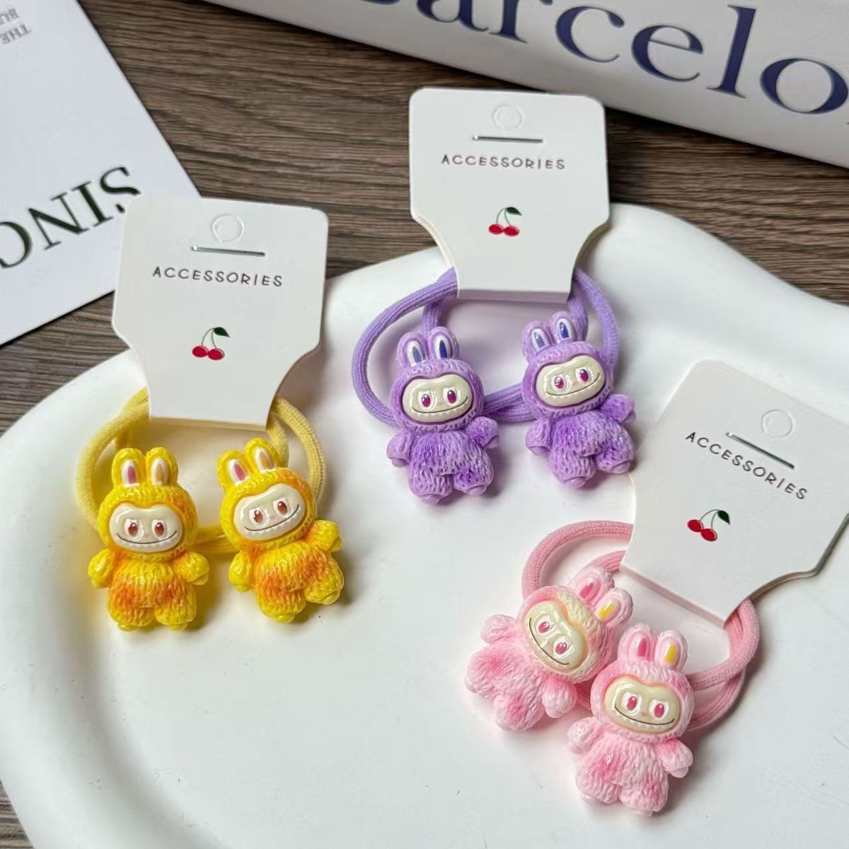 FQ-01 ヘアゴム ヘアバンド 可愛いカートゥーン柄の子供用