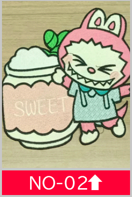 TB-01 ワッペン　可愛いワッペン　BUBU　クライベイビー　リオ系