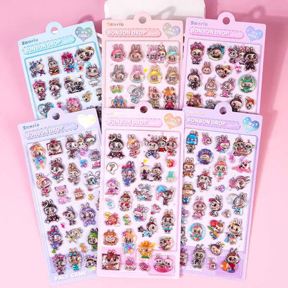 TZ-01 BUBUシール子供用3Ｄステッカー6枚セット