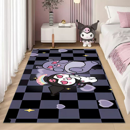 B002 クロミ ベッドサイドラグ 子供部屋 かわいい リビングルームマット 女の子の部屋 ランナー ベッド前マット