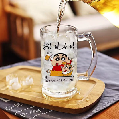 JB-01 可愛いビアヴラス/しんちゃん/みさえちゃん/ひろし/夏用ビール大容量