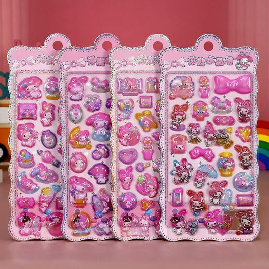 TZ-06子供向けカートゥーンシール きらきら可愛いシール 4枚セット