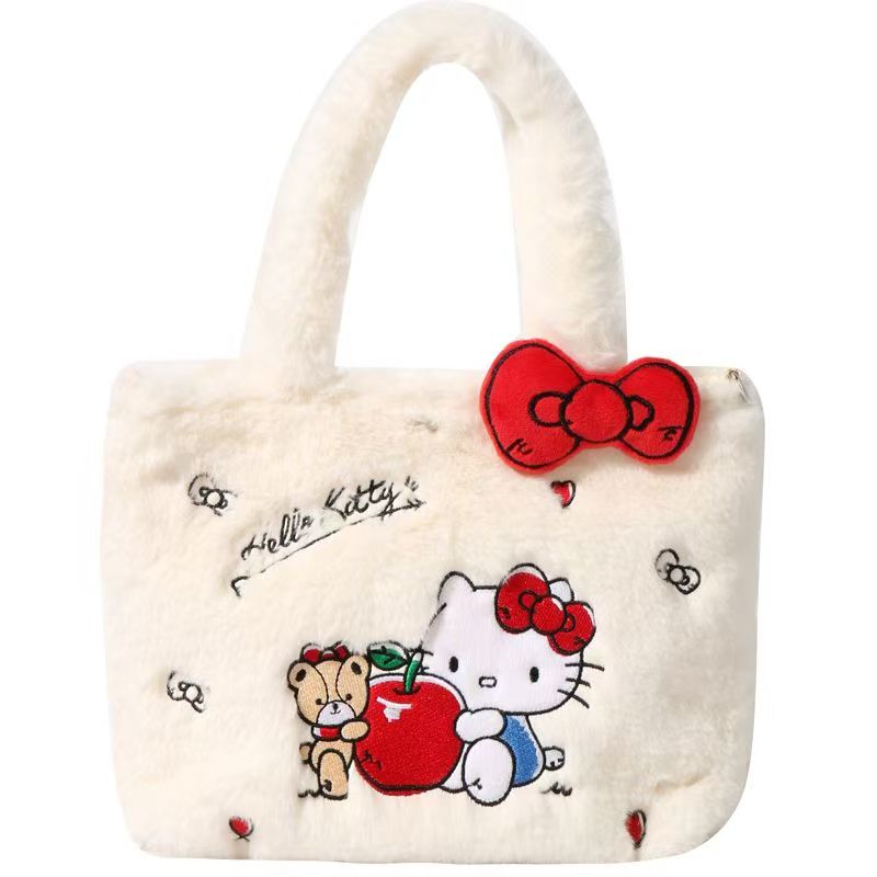 BAG-007 サンリオ　カバン　可愛い　ハンドバッグ ウール収納バッグ