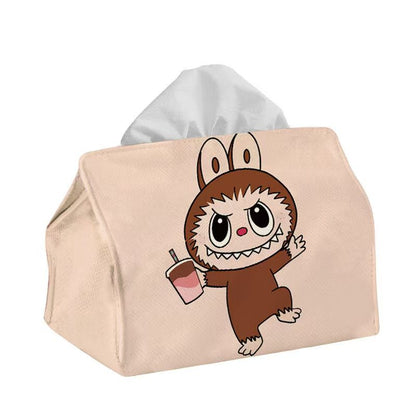 ZJH-001  Labubu ティッシュ箱　可愛い かみぬき　実用的