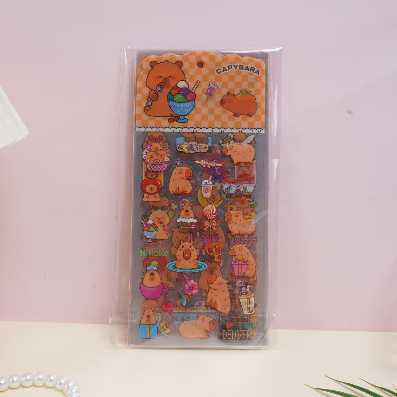 TZ-12 透明な創意あふれるかわいいLABUBU手帳シール 12枚セット