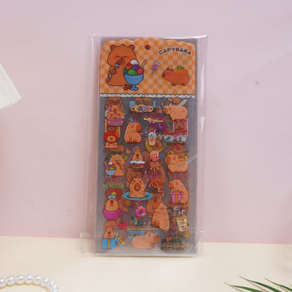 TZ-12 透明な創意あふれるかわいいLABUBU手帳シール 12枚セット