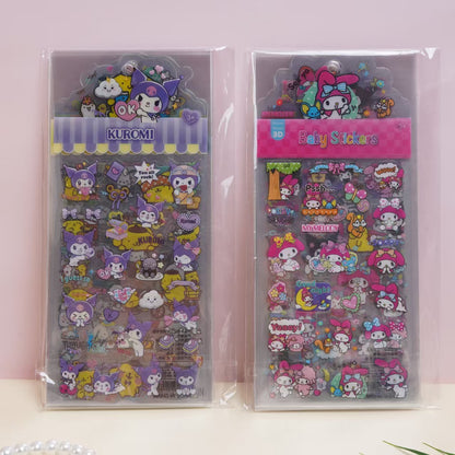 TZ-12 透明な創意あふれるかわいいLABUBU手帳シール 12枚セット