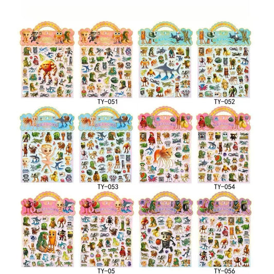 TZ-14  3 d立体エンボスシール 6セット（１２枚）