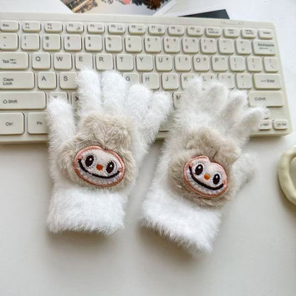 ST-01 新型ラブ手袋ドリルクール冬の保温親子ヒップホップニット学生少女分指手袋