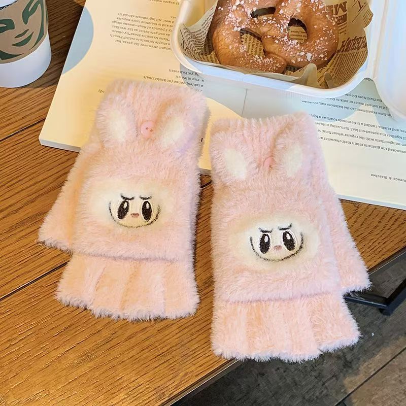 ST-03冬のタッセルダウン厚手防寒字手袋かわいいbubuカバーカバー保温少女心手袋