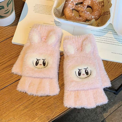 ST-03冬のタッセルダウン厚手防寒字手袋かわいいbubuカバーカバー保温少女心手袋
