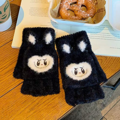 ST-03冬のタッセルダウン厚手防寒字手袋かわいいbubuカバーカバー保温少女心手袋