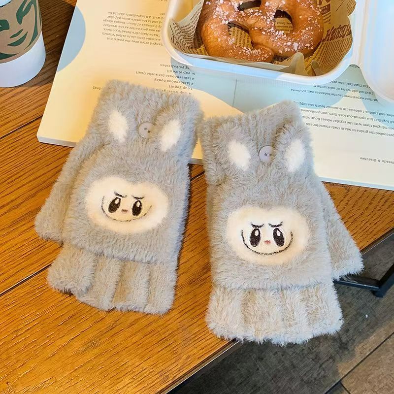 ST-03冬のタッセルダウン厚手防寒字手袋かわいいbubuカバーカバー保温少女心手袋