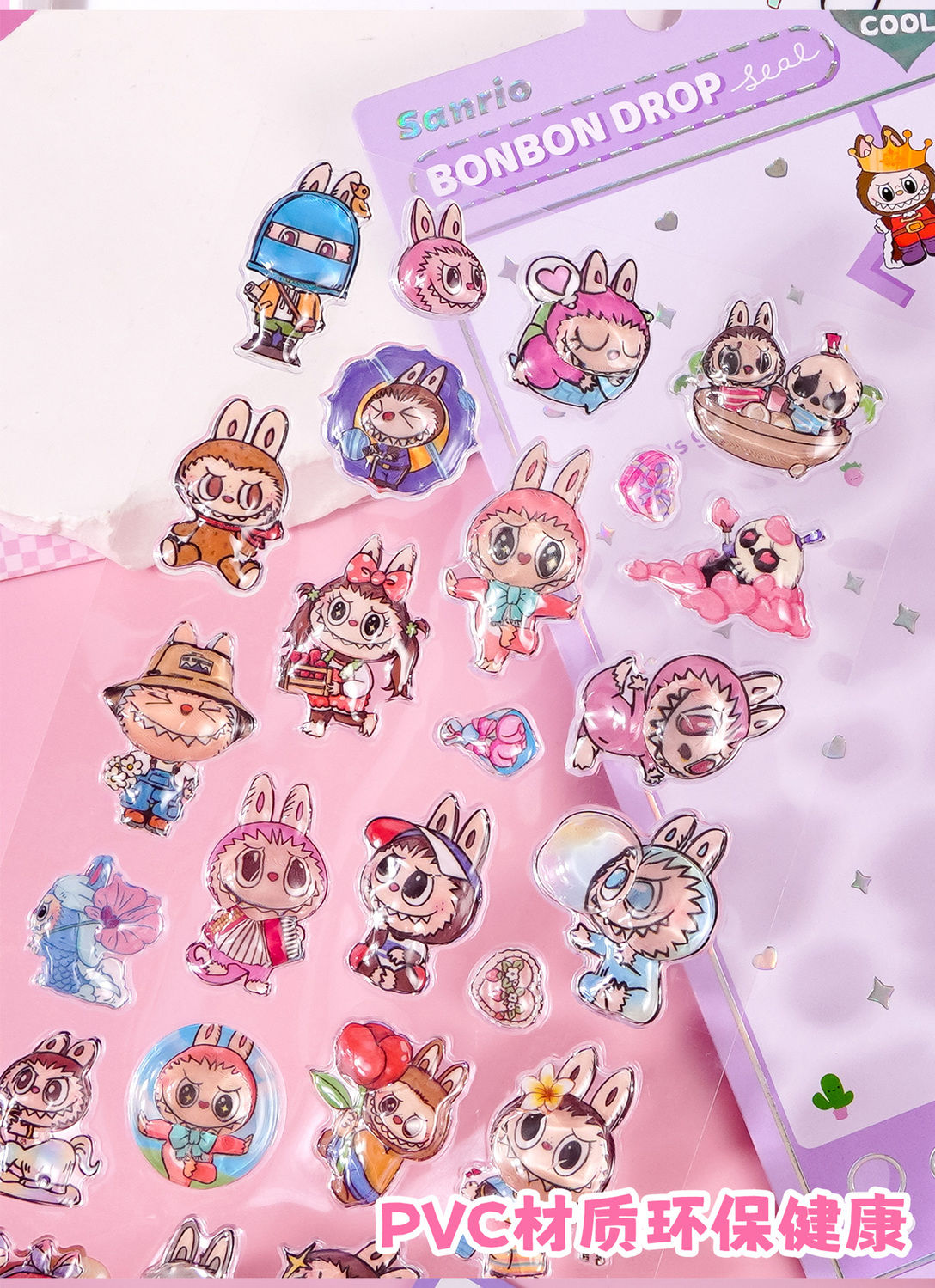 TZ-01 BUBUシール子供用3Ｄステッカー6枚セット