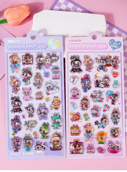 TZ-01 BUBUシール子供用3Ｄステッカー6枚セット