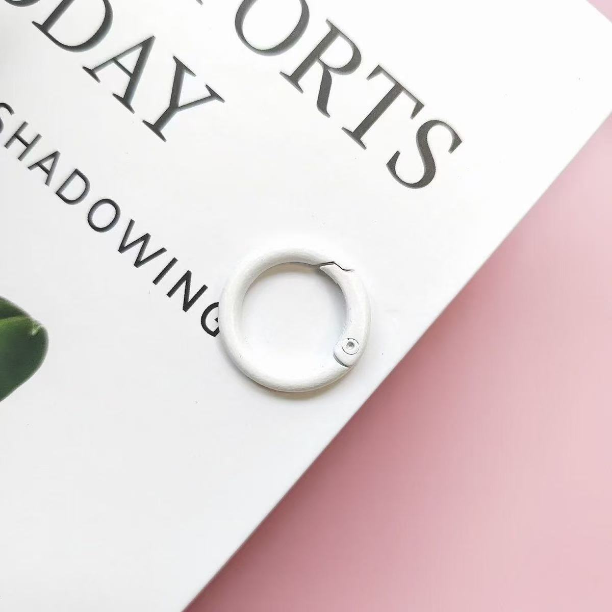 DIY カラビナ　25ｍｍカラフルミックス キーホルダー用 丸カン パーツ