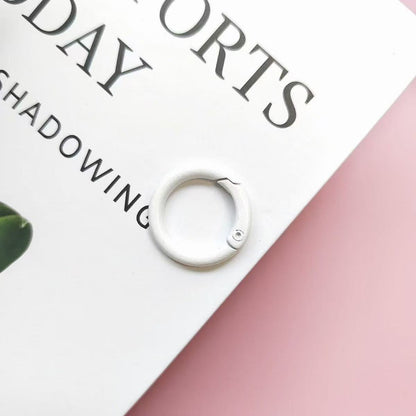 DIY カラビナ　25ｍｍカラフルミックス キーホルダー用 丸カン パーツ