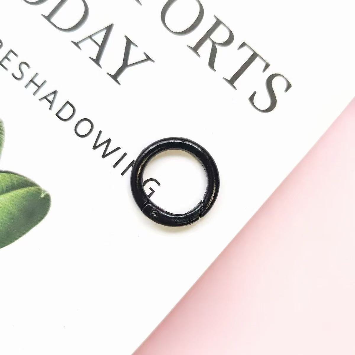 DIY カラビナ　25ｍｍカラフルミックス キーホルダー用 丸カン パーツ