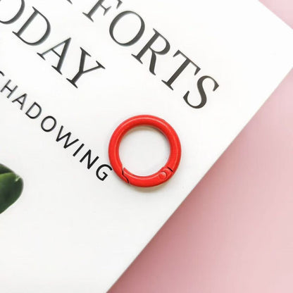 DIY カラビナ　25ｍｍカラフルミックス キーホルダー用 丸カン パーツ