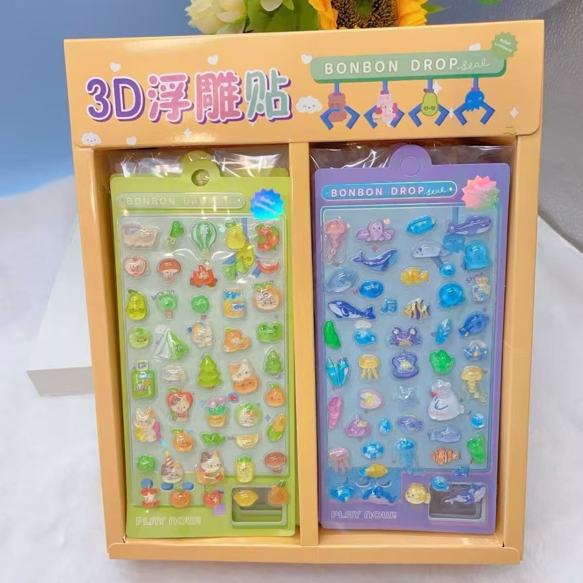 TZ-07 きらきら可愛いシール 24枚セット（1箱）