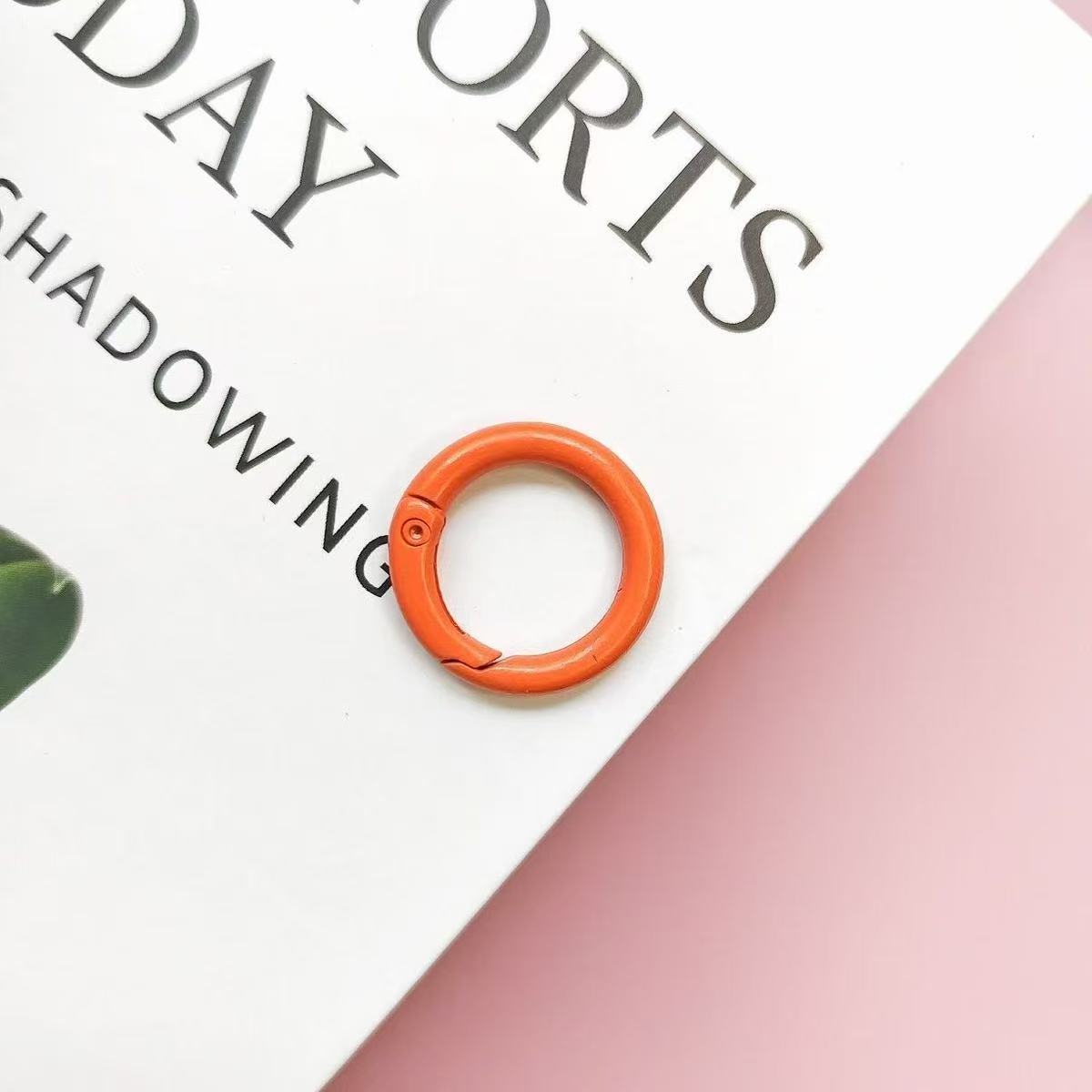 DIY カラビナ　25ｍｍカラフルミックス キーホルダー用 丸カン パーツ