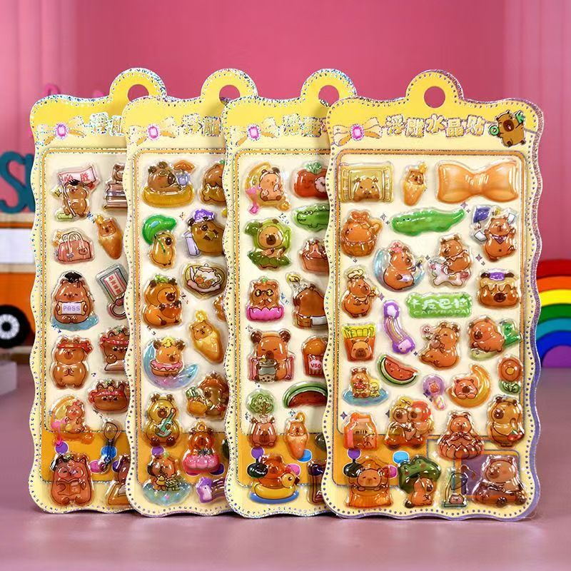 TZ-06子供向けカートゥーンシール きらきら可愛いシール 4枚セット