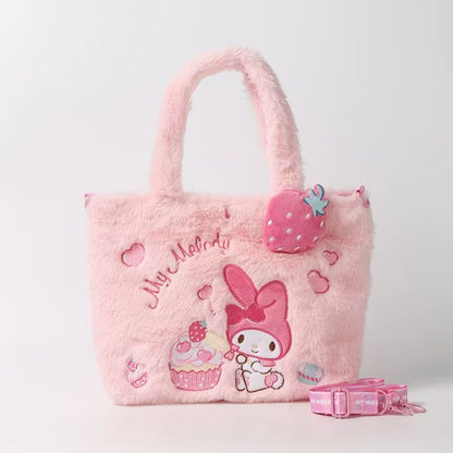 BAG-007 サンリオ　カバン　可愛い　ハンドバッグ ウール収納バッグ